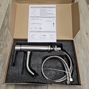 Amazing Force Single Handle Bathroom Faucet Stainless Steel Brushed Nickel